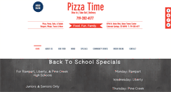 Desktop Screenshot of pizzatimecolorado.com